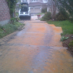 Protective steel road